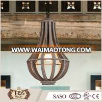 hot sale ce rohs listed decorative hanging vintage led wooden pendant light