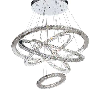 Italian Modern Hanging Round Crystal Chandelier Lighting For Hotel