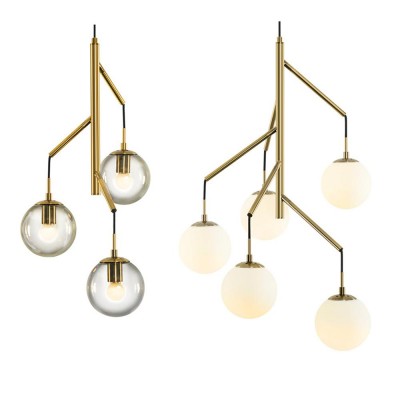 Glass Drop Pendant Lighting Hanging Lamp Nordic Modern Pendent Lights