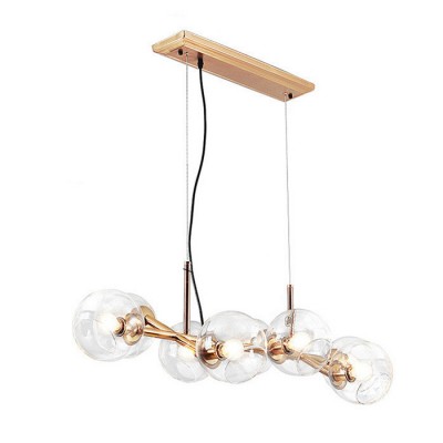 Contemporary Multi Heads Pendant Light Italian Modern Glass Chandelier