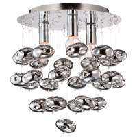 LED glass ball modern Round chrome ceiling Light NS-120327-30cm